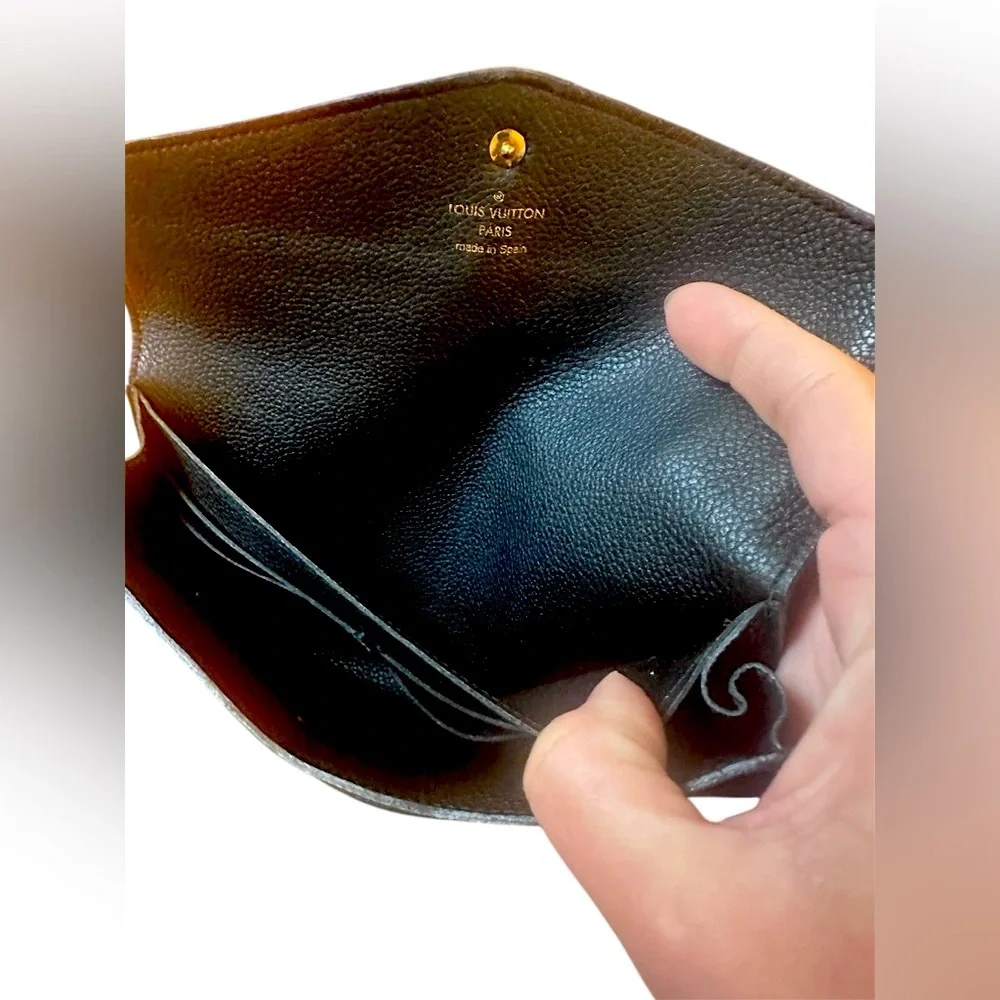 Louis Vuitton Black Empreinte Noir Leather Wallet